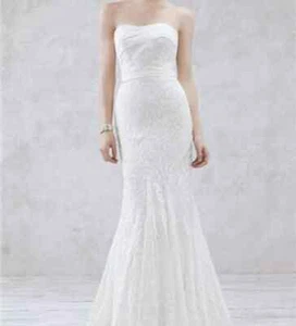Galina Hochzeitskleid Modell WG3381 Passform und Fackel (Elfenbeinspitze) WEICH WEISS schön - Bild 1 von 13