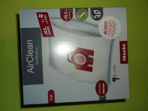 (9) GENUINE MIELE FJM VAC BAGS W/4 FILTERS (HEPA) - Picture 1 of 1