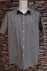 Jasper Conran Shirt Check Short Sleeve Casual Green Men’s Size XXL 48-51" Chest - Picture 1 of 11