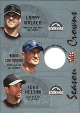 2002 Fleer Triple Crown Season Crowns Game Used Card #2B Nomar Garciaparra