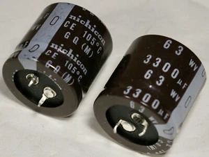3300uF63V 105°C 30x30mm condensador electrolítico a presión cantidad nicho 2 - Imagen 1 de 3