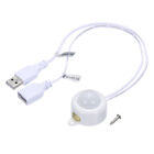 DC PIR Motion Sensor Switch  Light Sensor USB Interface for LED Light White