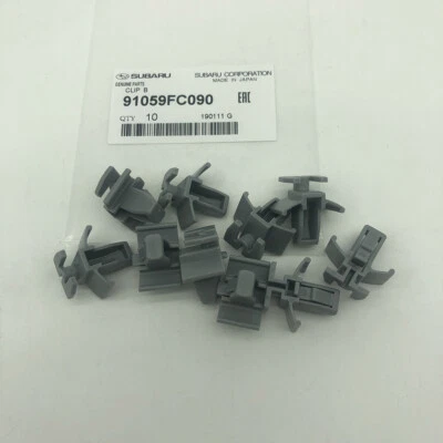 Juego de 10 clips de retención de rejilla OEM para Subaru Forester Legacy 91059FC090 gris Foto 1 de 3