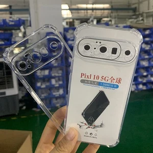 Clear Phone Case For Pixel 9 Pro XL Cover Transparent Silicone Shockproof case - Zdjęcie 1 z 5