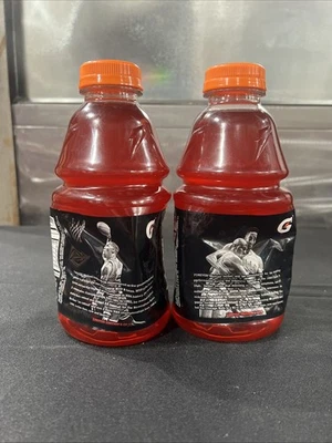 2009 Michael Jordan Gatorade- 2 Red Bottles - Image 1 of 4