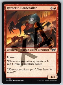 x4 Razorkin Hordecaller U Duskmourn: House of Horror 152 NM Creature — Human Clo - Picture 1 of 2