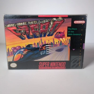 F-Zero (Super Nintendo SNES, 1991) COMPLETE IN BOX CIB TESTED & AUTHENTIC - Image 1 of 4