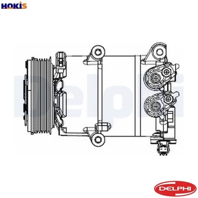 COMPRESSOR AIR CONDITIONING CS20553 FOR FORD TRANSIT/CONNECT/V408/Box/Body/MPV - Image 1 of 4