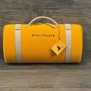 Veuve Clicquot Champagne Traveller Bag Estuche de Transporte Juego de Dos Vasos Nuevo con Etiquetas - Imagen 1 de 6