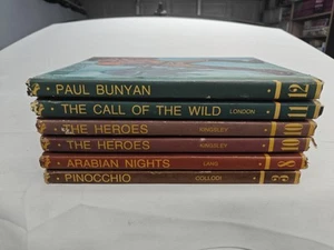 Lot of  6 Vintage EDUCATOR CLASSIC LIBRARY Set Books 1968 HC Children's - Picture 1 of 2