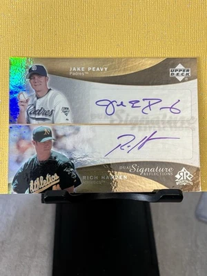 Upper Deck Reflections 2005 - Dual Signature Reflections Jake Peavy, Rich Harden Foto 1 de 4