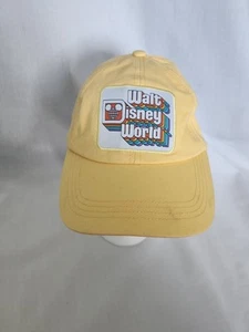 Walt Disney World Retro Stack Rainbow Logo Yellow Adult Baseball Hat Adjustable - Picture 1 of 7
