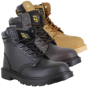 Botas clásicas para hombre Grafters aprendiz de seguridad punta/entresuela de acero tallas 7 a 12 - Imagen 1 de 10