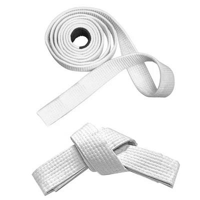 White Belt Taekwondo Karate – Kids and Adult Martial Arts Uniform Accessories - Image 1 of 4