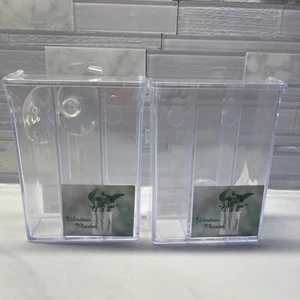 3 compartment propagation cling window planters (2) - Picture 1 of 9