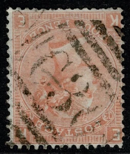 1865 GB Used Abroad Fine VALPARAISO C30 4d Vermilion SG94/Z64 Pl 13 KE FU - Picture 1 of 2
