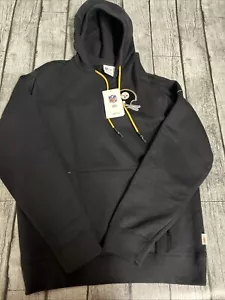 NWT Men’s Nike Pittsburgh Steelers Layer Logo Hoodie Black Medium Team Apparel - Picture 1 of 8