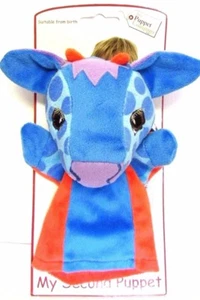 GLOVE PUPPET Plush Soft Toy BLUE COW Washable PUPPET COMPANY Baby Gift | 0+ - Picture 1 of 2