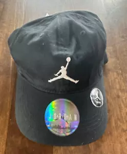 Nike Air Jordan Jumpman Youth Retro-Adjustable HAT Black Embroidered - Picture 1 of 3
