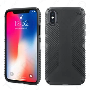 Speck Presidio Grip Protective Case for Apple iPhoneXs Max, Black (1171061050) - Zdjęcie 1 z 4