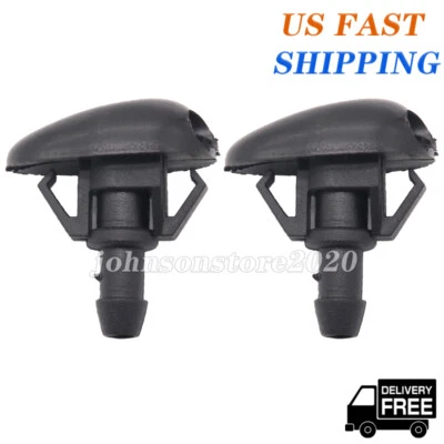 2x Windshield Washer Nozzles Right & Left Fit For 2000-04 Nissan Frontier Xterra - Image 1 of 4