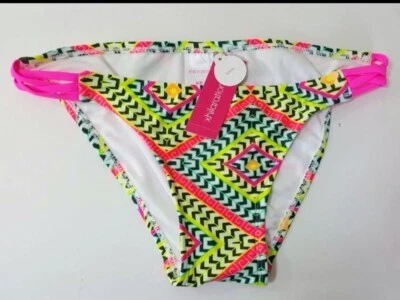 Mujer Junior Bikini Hipster Traje de Baño Parte Inferior Geométrico Boho Talla M ¡Nuevo! Foto 1 de 4