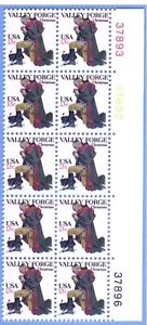 US STAMP Sc# 1729 Washington @ VALLEY FORGE PRAYER 1977 MINT PT Blk-10 VF - Picture 1 of 1
