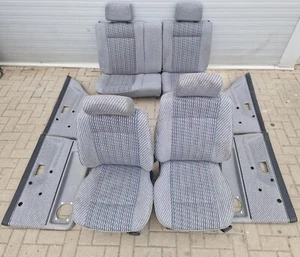 VW GOLF JETTA MK2 FRONT & REAR SEATS & DOOR CARDS INTERIOR SET GREY (5 DOOR) - Picture 1 of 16