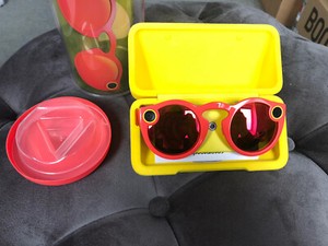 Snapchat Spectacles Sunglasses Red Like New
