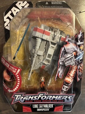 Star Wars/Transformers Crossover Luke Skywalker SNOWSPEEDER Mint in box 2007 mib - Image 1 of 2
