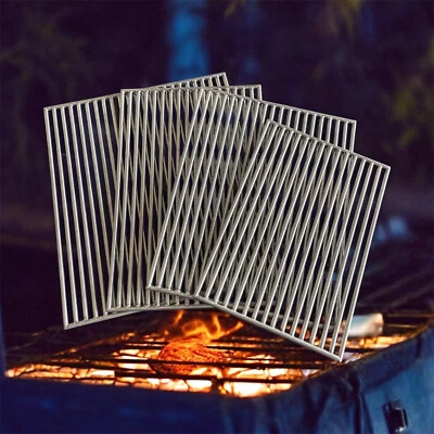 BECK-SWS Edelstahl Grillrost Premium 8mm Stabe Optimales Grillen Breite 46,5 Tiefe 35cm