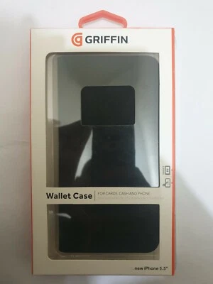 GENUINE GRIFFIN WALLET black CASE COVER FOR APPLE IPHONE 6 Plus 5.5" brand new - Image 1 of 2