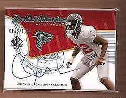 A9670- 2008 SP Authentic #211 Chevis Jackson RC Auto /1199 SAMPLE - Image 1 of 1