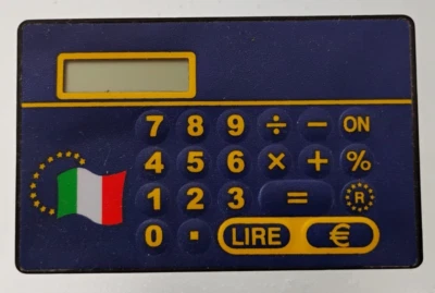 Collectable Euro Italian Lira Converter and Calculator - Image 1 of 4