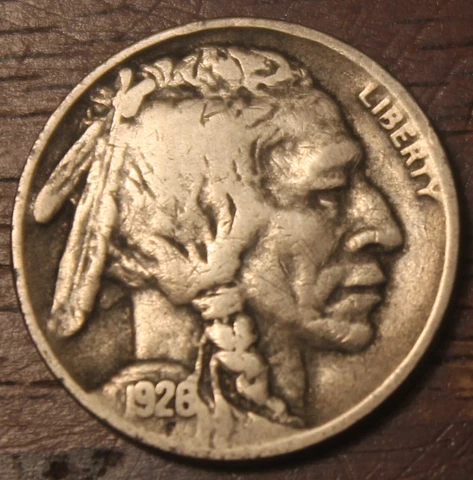 1926 S Buffalo Nickel Fine...............Lot 7039 Cover