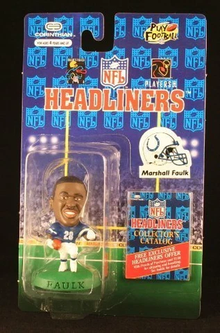 Marshall Faulk 1996 Indianapolis Colts Headliners Figure NFL NIB Corinthian NIP Cover