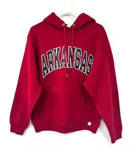 EUC ARKANSAS Hoodie Hooded Sweatshirt Women's Long Sleeved Size M RED - Picture 1 of 4