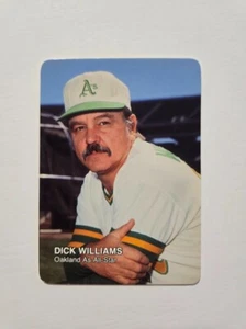 Tarjeta de béisbol Dick Williams 1987 Mother's Cookies #12 Oakland Athletics - Imagen 1 de 2