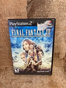 Final Fantasy XII 12 (Sony PlayStation 2, 2006) Black Label PS2 Complete Manual - Picture 1 of 3