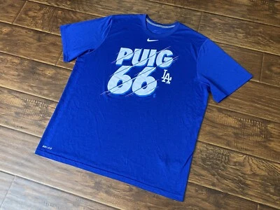 Los Angeles Dodgers Nike Mens Yasiel Puig #66 T-Shirt MLB Baseball Size XL - Image 1 of 4