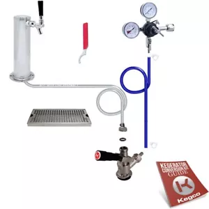 Kegco Deluxe Tower Draft Beer Kegerator Conversion Tap Kit - No CO2 Tank - Picture 1 of 7