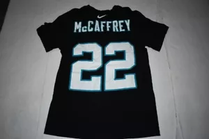 Men's Carolina Panthers Christian McCaffrey S Jersey T-Shirt Tee (Black) Nike - Picture 1 of 6