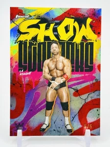 LA KNIGHT 5/5 - RED REFRACTOR SHOWSTOPPERS #SSS-LK - 2025 Topps FInest WWE - Picture 1 of 3