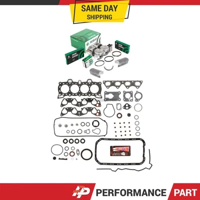 Juego completo de juntas cojinetes de pistones aptos para 88-95 Honda Civic Del Sol 1.5L D15B1 D15B2 Foto 1 de 4