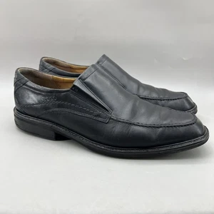 Mocasines sin cordones Ecco Windsor para hombre talla 10 EE. UU., 44 UE zapatos cómodos de cuero negro - Imagen 1 de 8