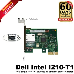 Dell Intel I210-T1 1GbE Single Port PCIe Low Profile Network Adapter Card FHNX8 - Picture 1 of 6