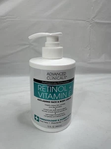 ADVANCED CLINICALS - ANTI-AGING FACE & BODY RETINOL + VITAMIN E - Picture 1 of 2