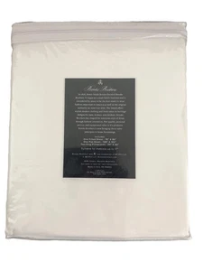 Nuevo Juego de Sábanas Brooks Brothers Blanco King 100% Algodón Lujo - Imagen 1 de 5