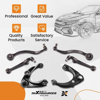 6x Front Upper & Lower Control Arm for Lincoln MKZ 2007 2008 2009 2010 2011 2012 - Image 1 of 4