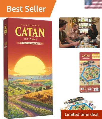 Expansão de jogo de tabuleiro 6ª edição para 5-6 jogadores - Perfeito para noite de jogo em família - Imagem 1 de 4